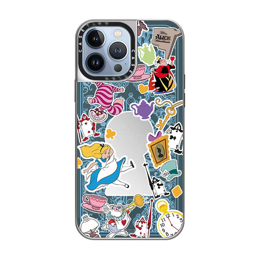 CASETIF Funny & Unique Mirror Phone Case, Creative Artistic Cartoon Pattern, Suitable for Iphone, New All-inclusive Soft Case, Advanced Personality