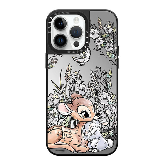 CASETiF Fairy Tale Forest Mobile Phone Case, Cartoon Mirror Apple Cases, Lovely Animal Protective Cover-All-inclusive Anti-fall, Perfect for Apple iPhone